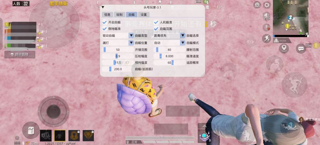 和平精英内核辅助【ADC手搓内核】无后座力 人物穿墙 人物加速 人物飞天 锁头自瞄